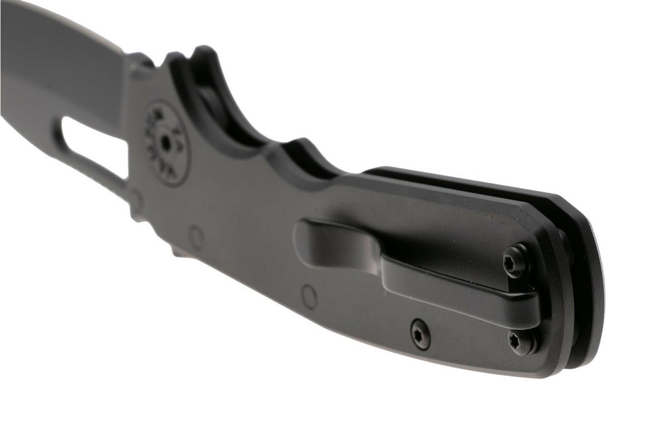 Demko Knives Shark-Cub Shark-Lock Slicer Shark SC-20CV-DLC-BLK-SS Stealth Black Anodized Aluminium, zakmes