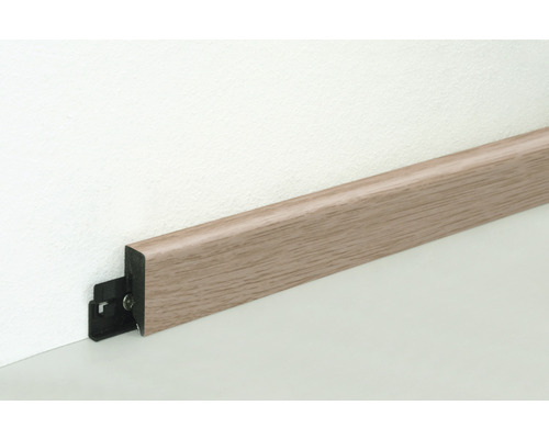 PVC plint KU48L eiken beige FOEI530 15 x 38,5 x 2400 mm