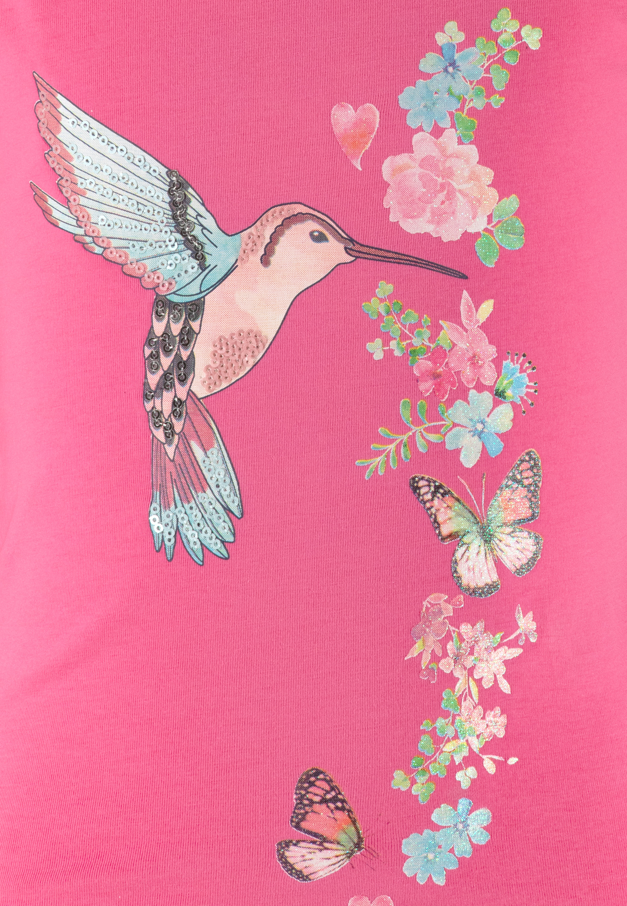 T-Shirt HUMMINGBIRD in paradise pink