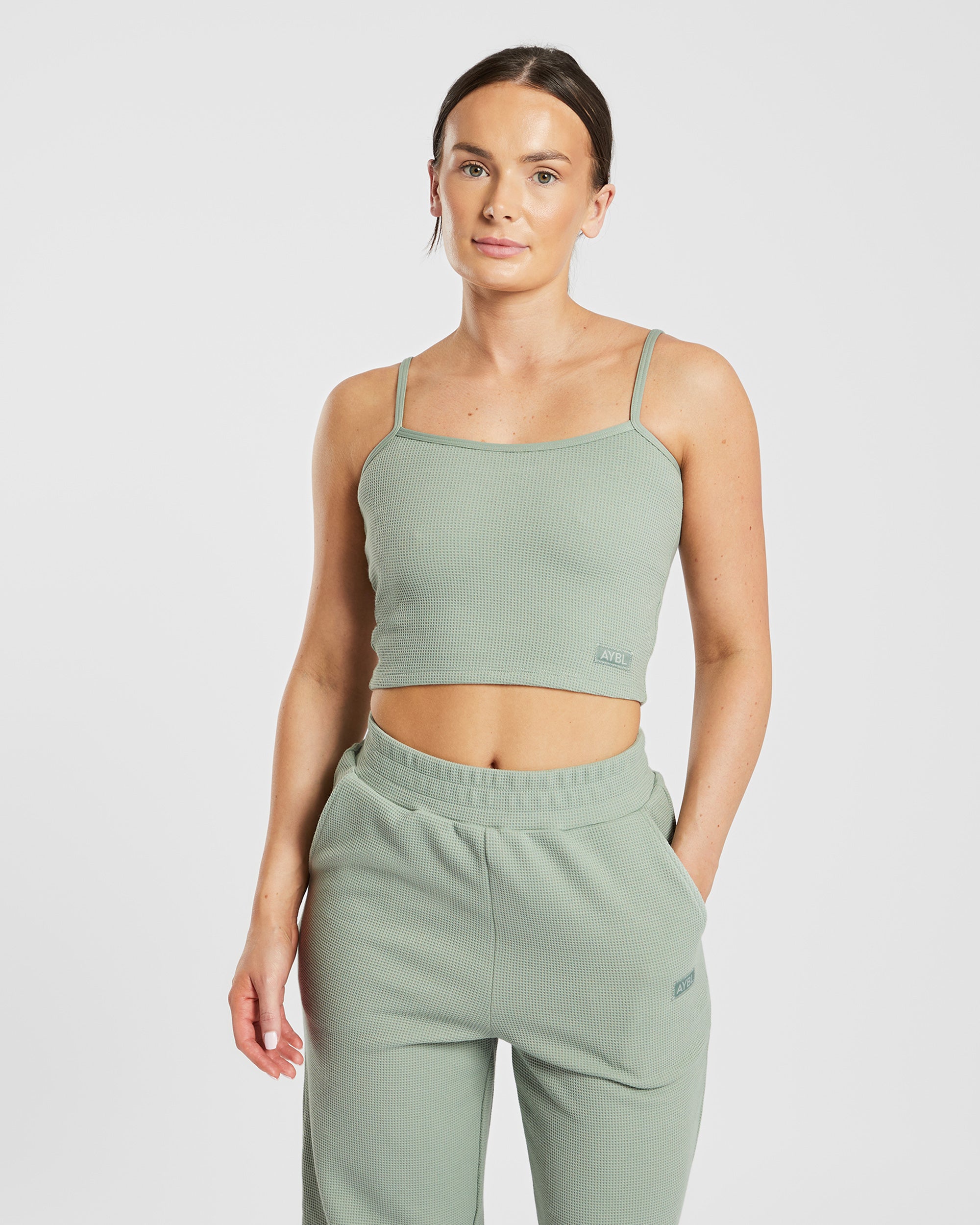 Waffle Crop Vest
