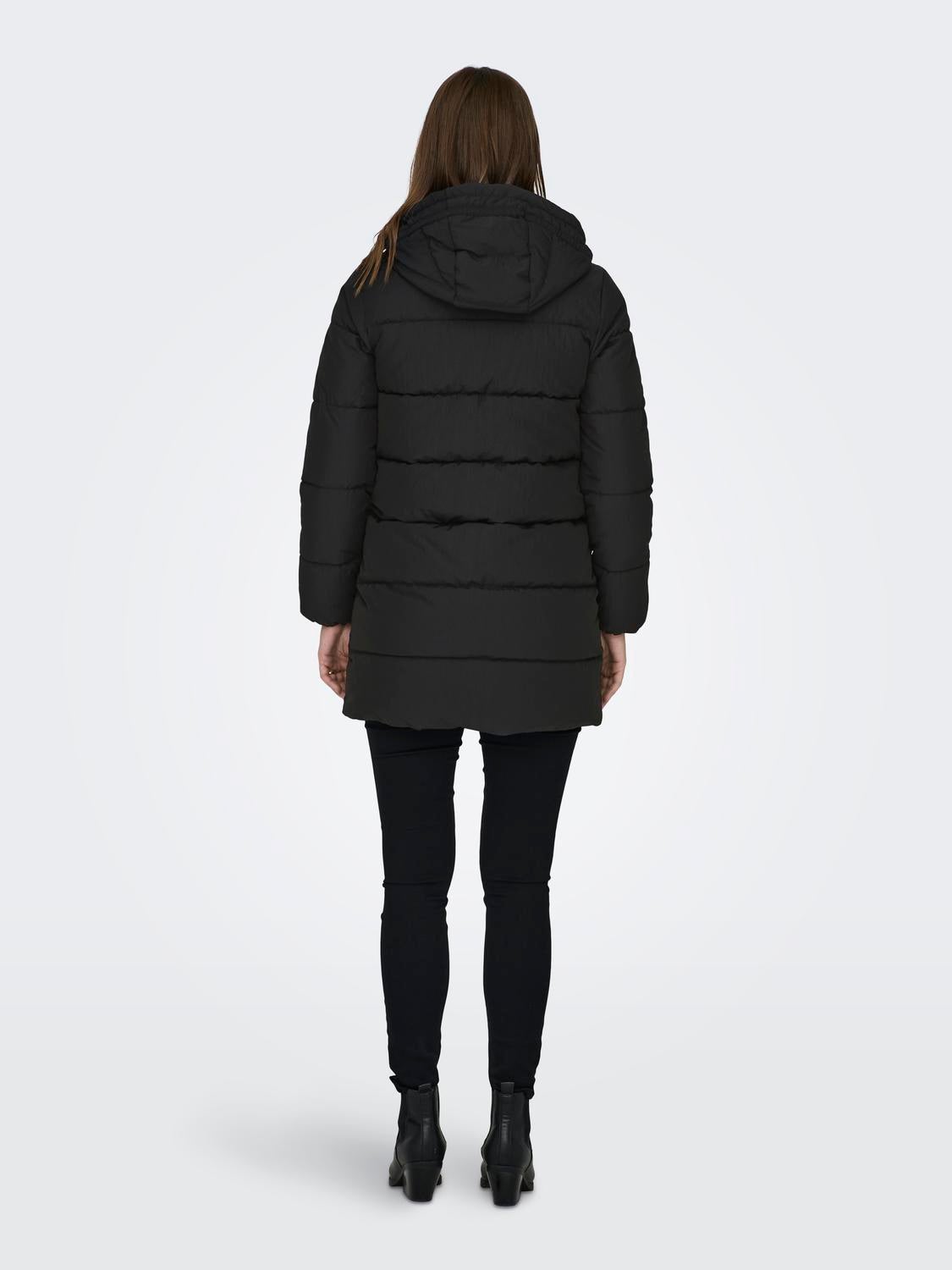 OLMDOLLY Steppmantel Black