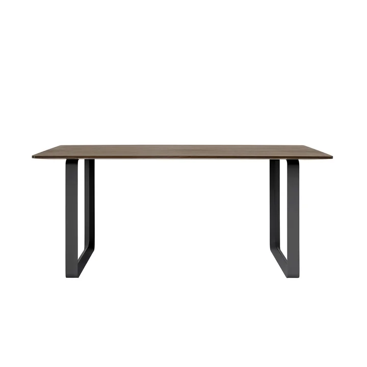 Muuto - 70/70 Esstisch, 170 x 85 cm, Eiche geräuchert / schwarz