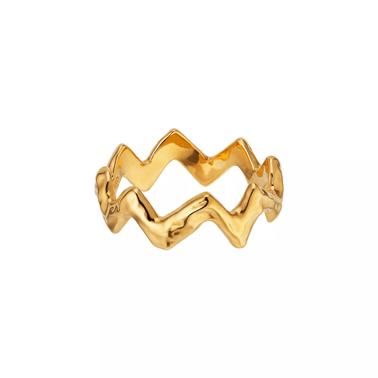 Jane Kønig Heartbeat Ring 18 kt. Forgyldt Sølv HR-SS23-G
