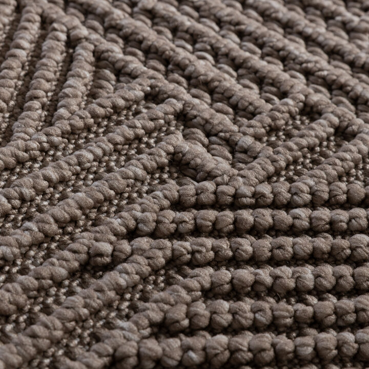 Loper vloerkleed - Hidde 3D Maze Taupe |  Duurzaam design