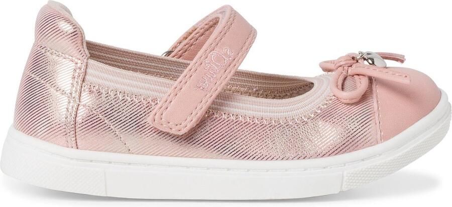 S.Oliver Ballerina's met riempje in mooie metallic-look