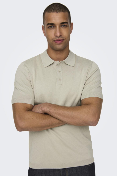 Only & Sons beige heren polo