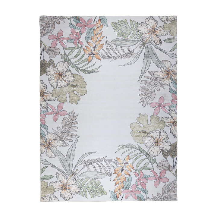 Buitenkleed bloemen - Poppy Creme