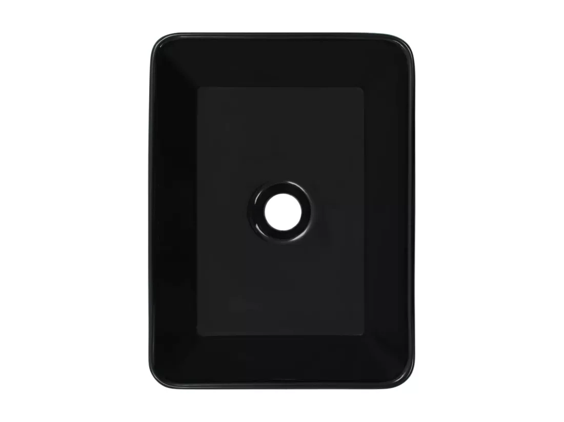Lavabo lave-mains vasque à noire 40 x 30 x 13 cm 02_0002629