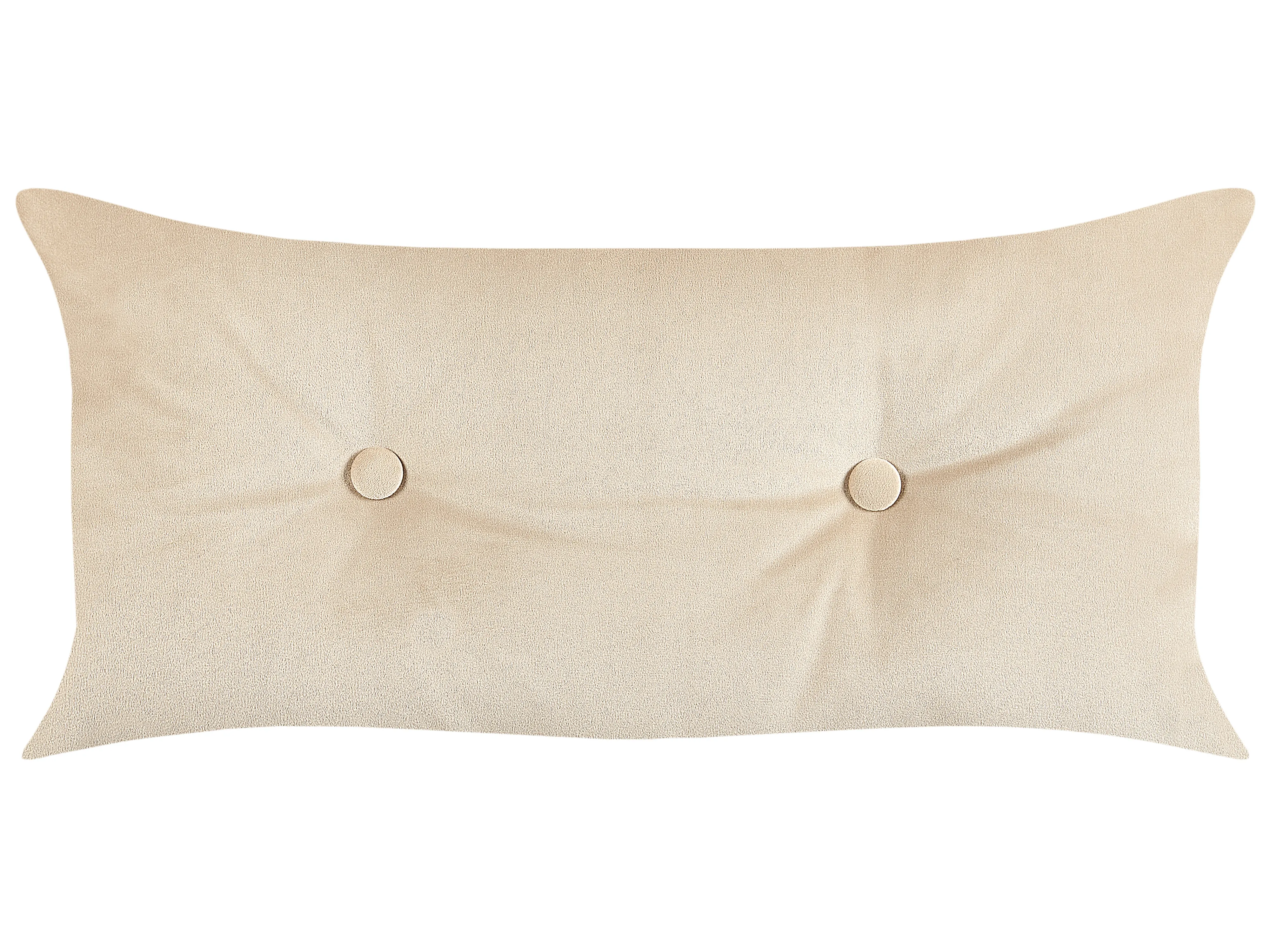Eenpersoons slaapbank FARRIS Fluweel Zandbeige
