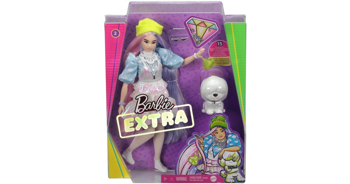 BarbieExtra #2 - Shimmery Look with Pet Puppy Pop