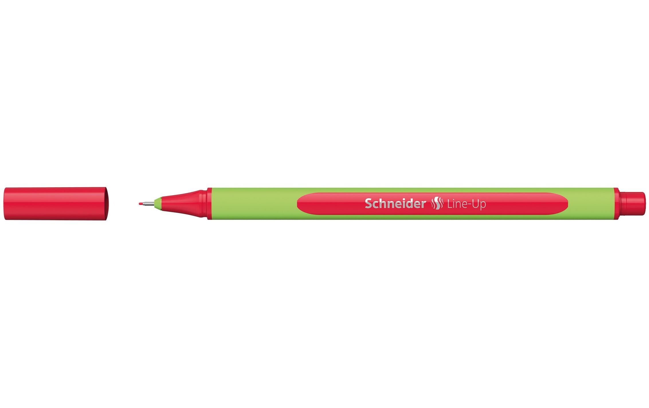 Fineliner Line-Up 0.4 mm, Rot, 10 StückFineliner mit gummierter Dreikantschaft für entspanntes Schreiben