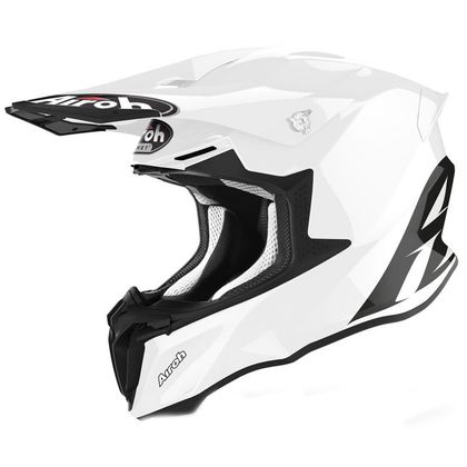 Casque cross Airoh TWIST 2.0 - COLOR - WHITE GLOSS 2023 - Blanc / Noir