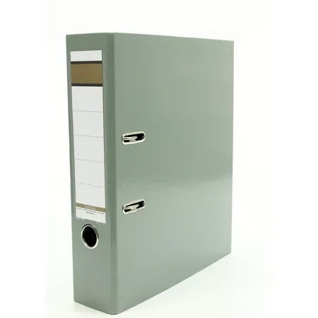 Livepac Office Caribic Glanz-Ordner, DIN A4, 75 mm breit, grau