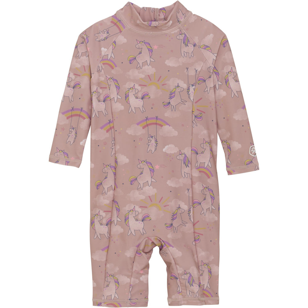 Køb Color Kids Woodrose Baby Badeheldragt L/S, AOP