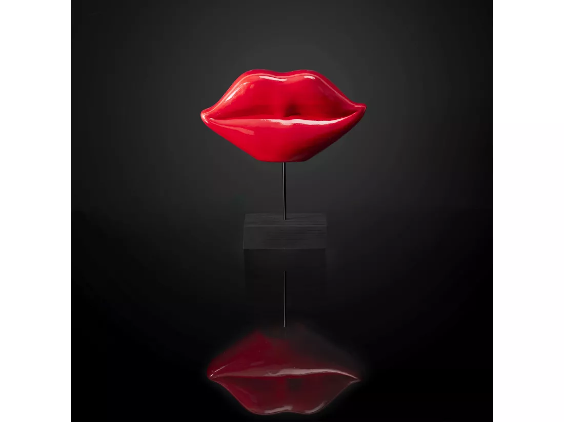 Deco A Poser Bouche Rouge H20cm