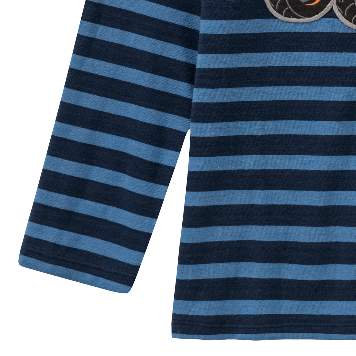 Topolino Jungen Langarmshirt mit Traktor-Applikation dunkelblau / blau
