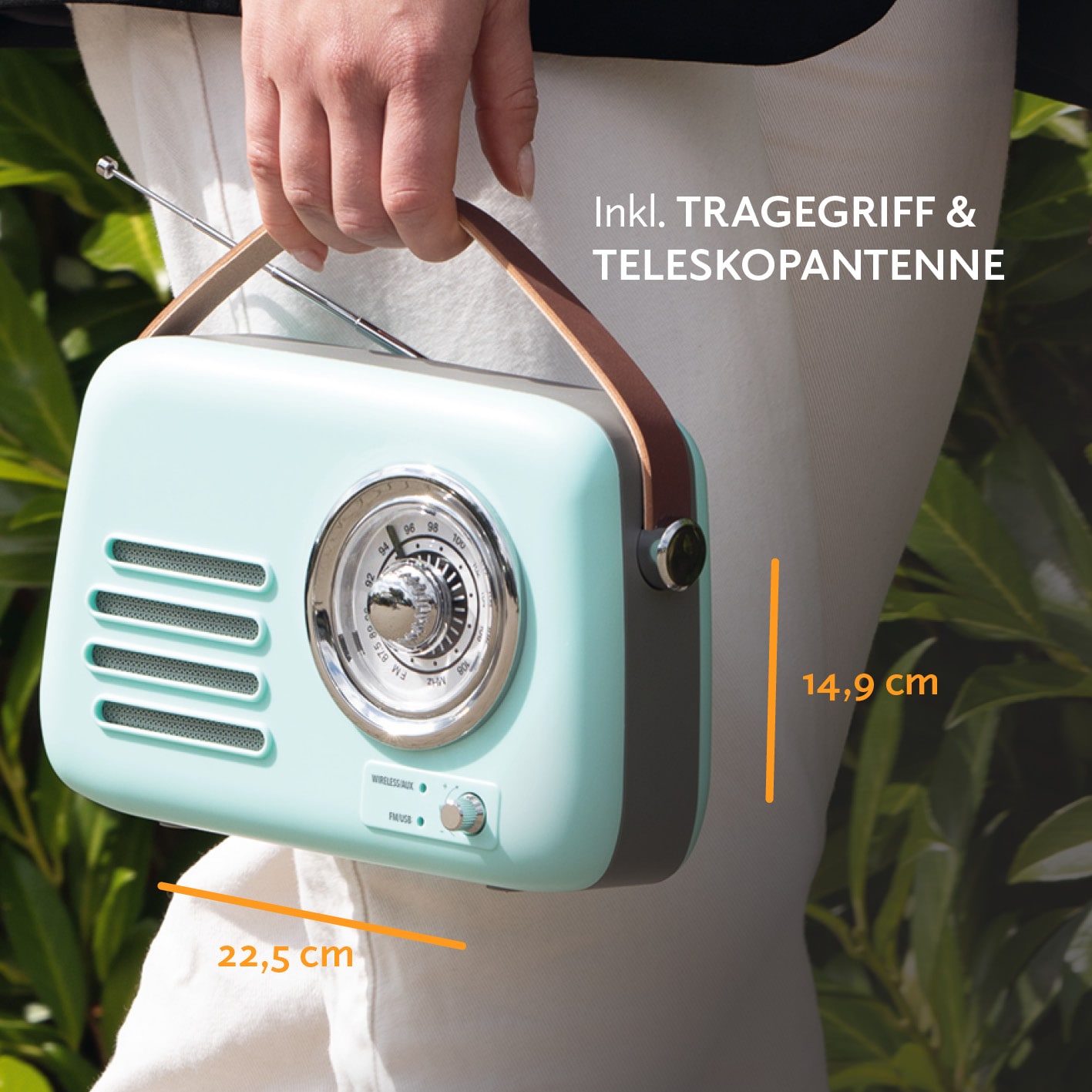EASYmaxx Radio Retro 5V mint
