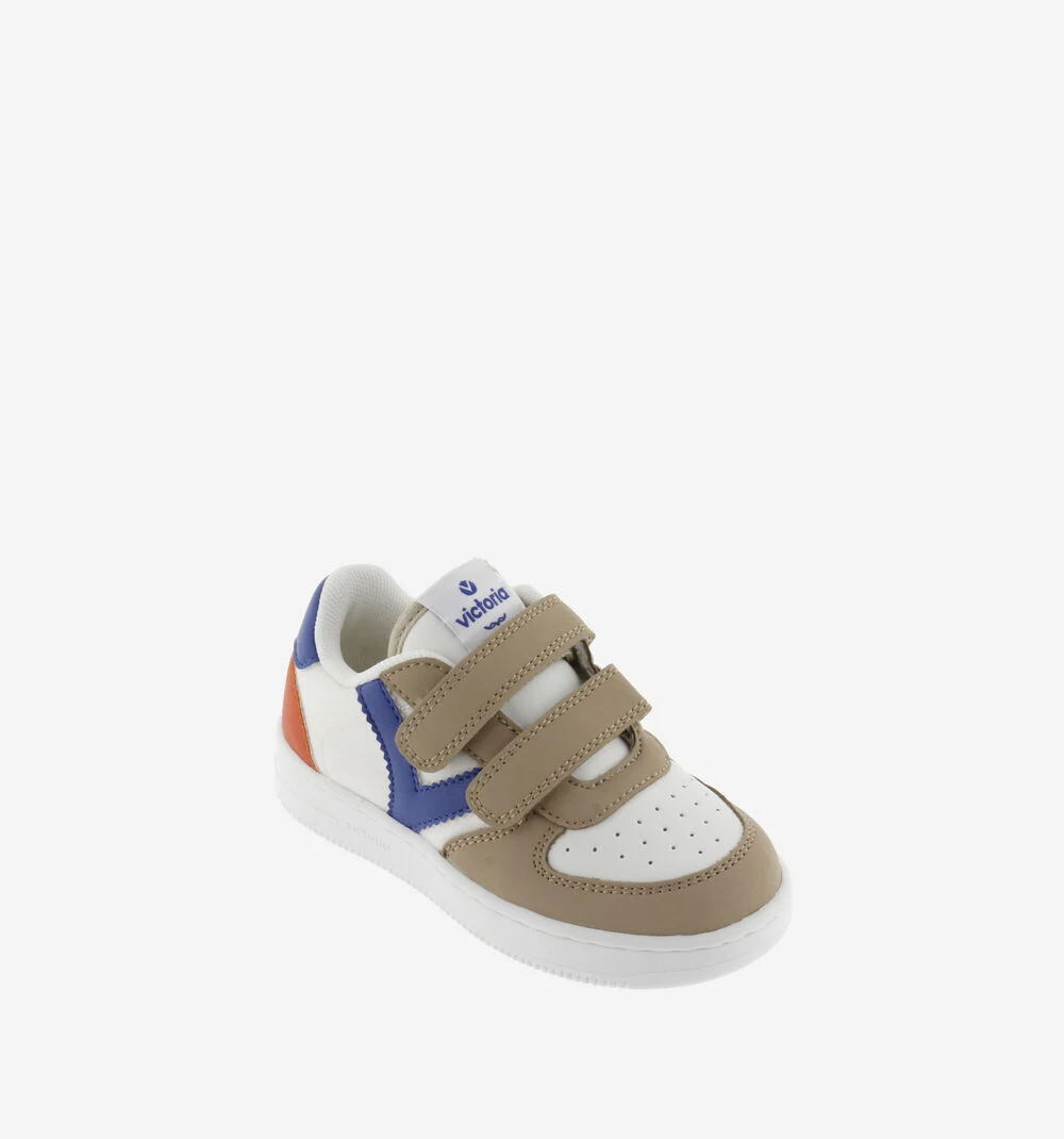 TIEMPO SCRATCH MULTICOLORE Baskets sport multicolore pour enfant BEIGE
