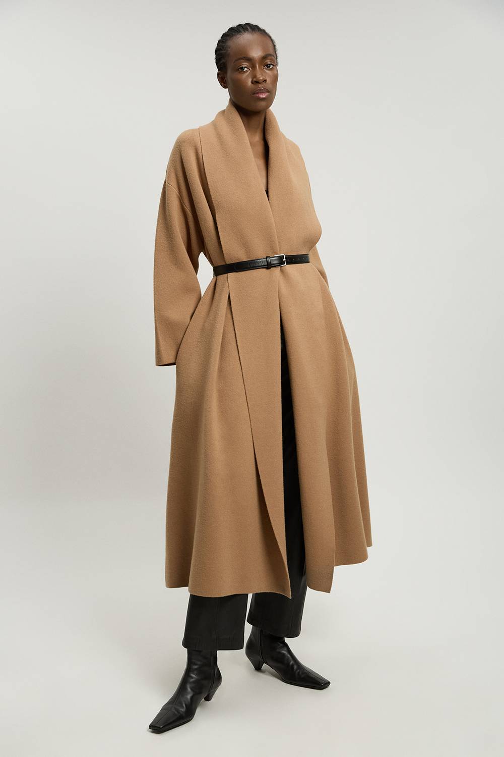 KarenMillen Cardigan Long Ceinturé En Maille Oversize