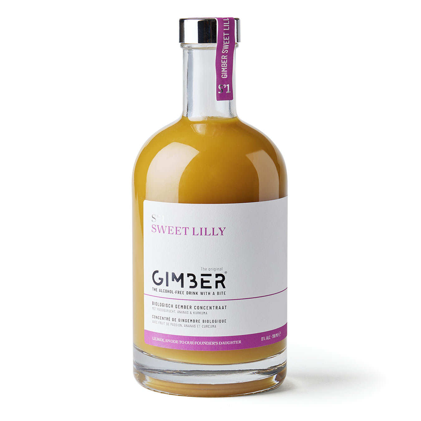 Gimber S°1 Sweet Lilly - Boisson au gingembre, curcuma et fruit de la passion bio