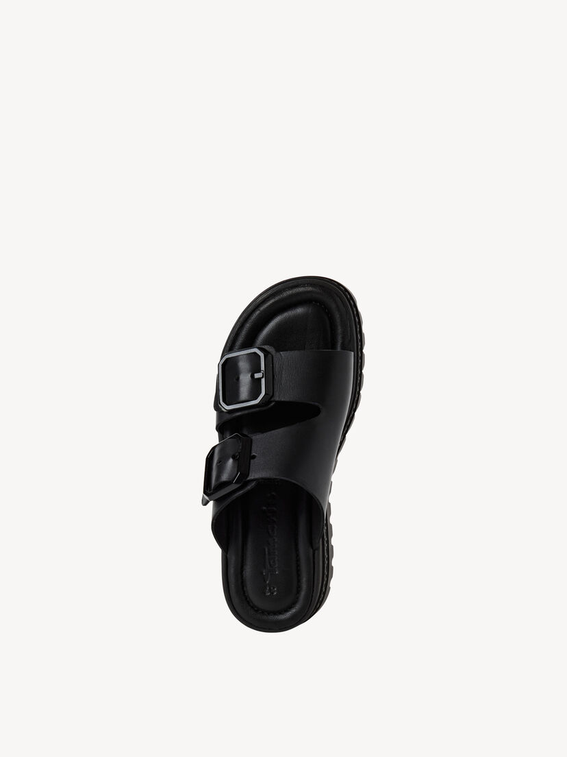 Leren Slipper - zwart