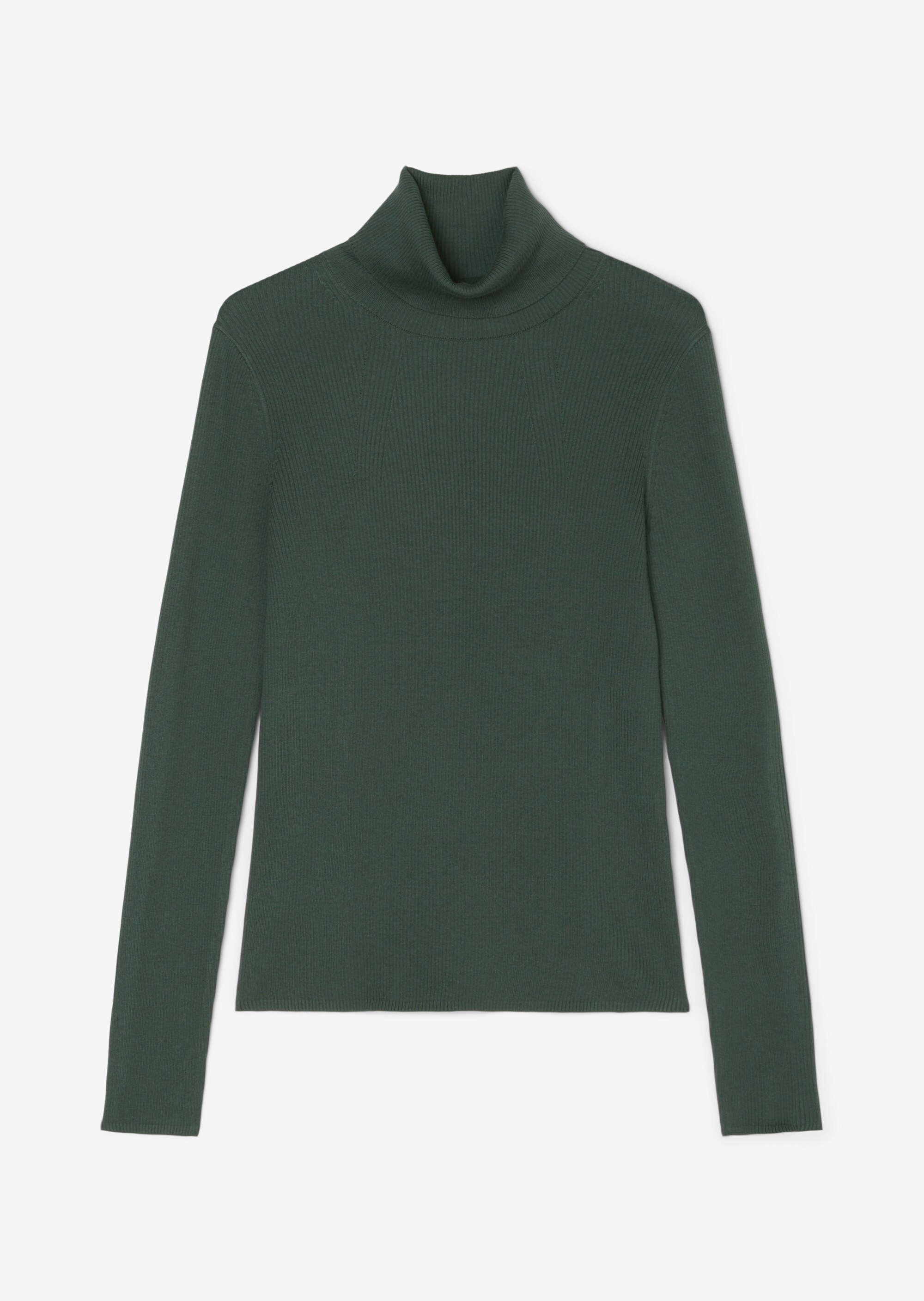 Rollkragenpullover slim aus Organic Cotton