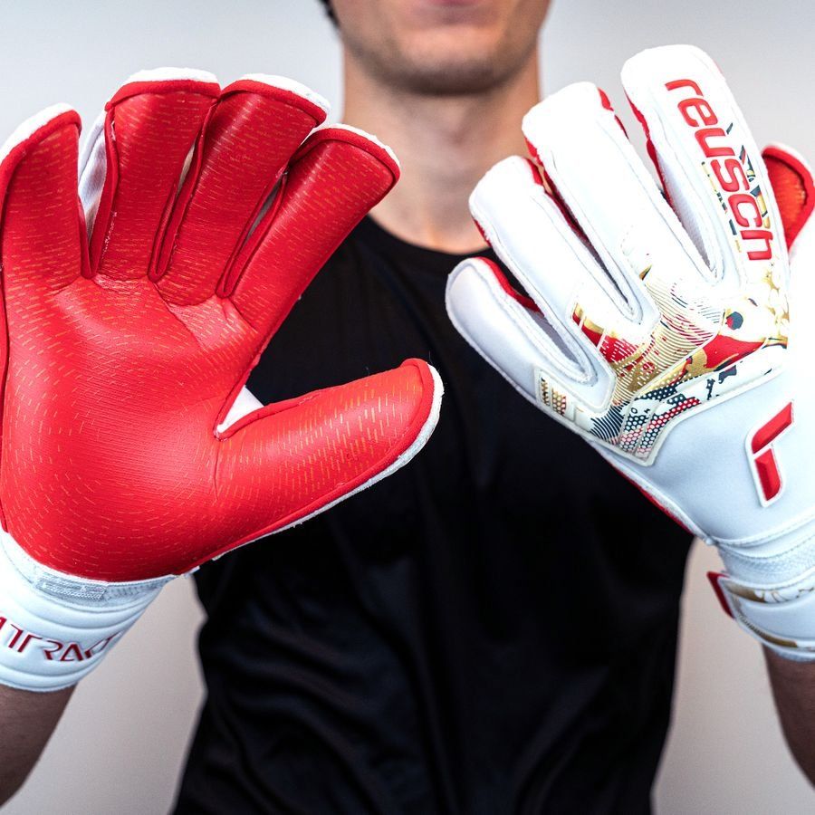 Reusch Gants de Gardien Attrakt Gold X GluePrint - Blanc/Doré/Rouge