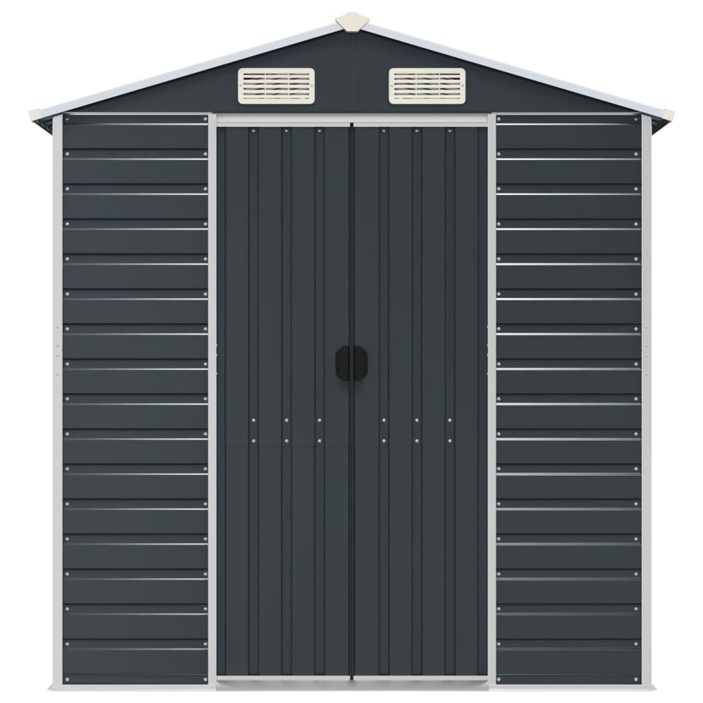 Abri de jardin anthracite 191x895x198 cm acier galvanisé
