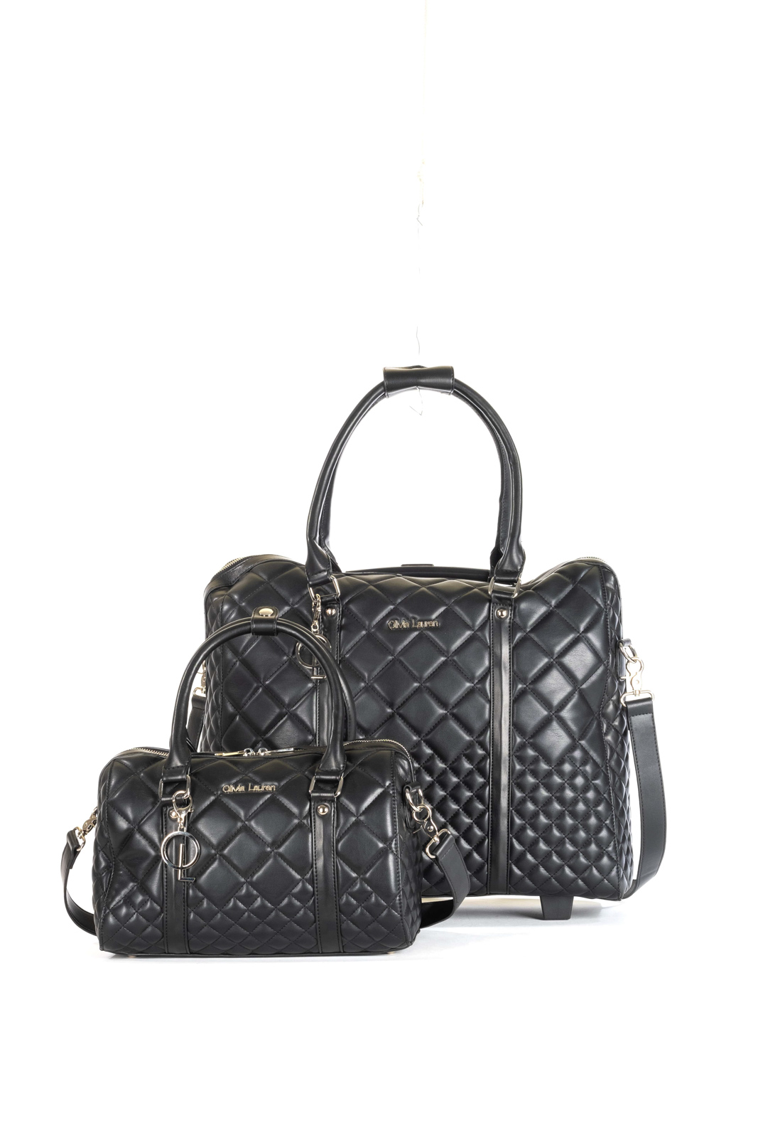 Olivia Lauren Black Night Trolley + Handtas Set Black