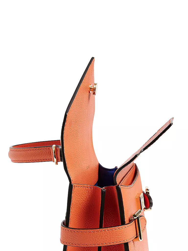 LE TANNEUR Ledertasche - Henkeltasche EMILIE FLAP Small orange