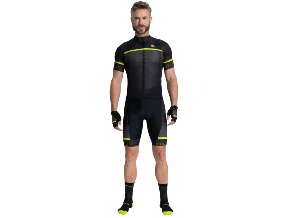 Rogelli Hero 2 Cykeltrøje, Black/Fluor
