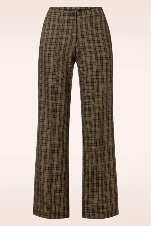 Femkit Susan plaid pantalon in bruin