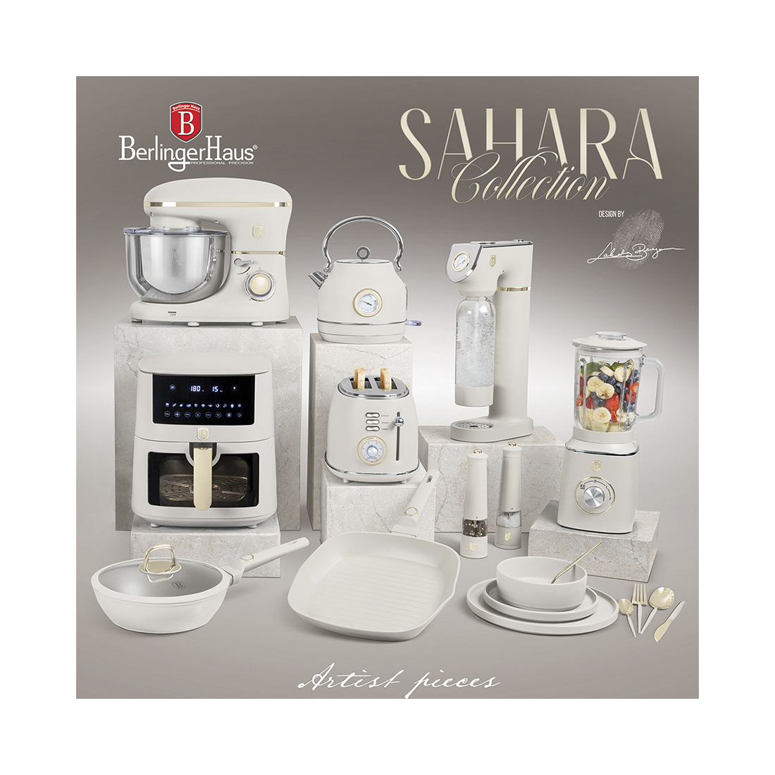Berlinger Haus 3-teiliges Bratpfannen-Set Ø 20/24/28 cm Sahara Collection