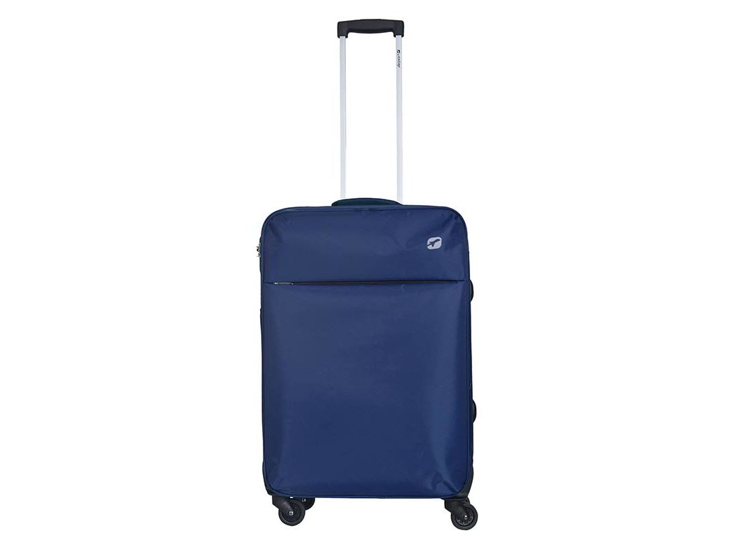 MALA DE VIAGEM MÉDIA FLEXÍVEL AIRPORT AZUL 4 RODAS 65CM