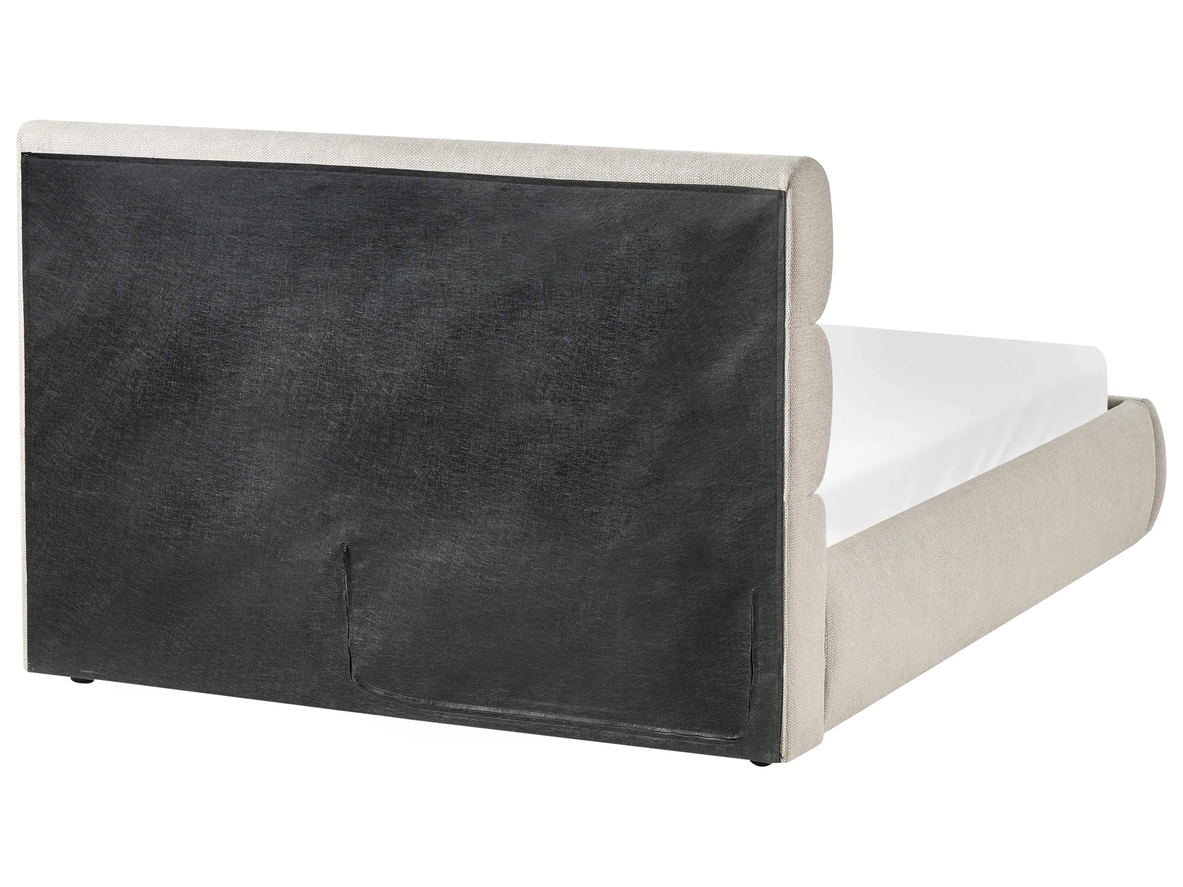 Bed met opbergruimte Kunstlinnen BONIFACIO 140 x 200 cm Grijs