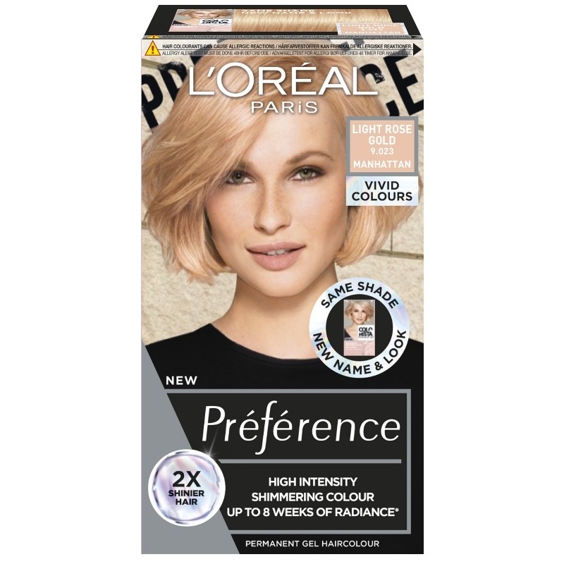 L'Oréal Paris Préférence Vivid Colors - 9.023 Light Rose Gold