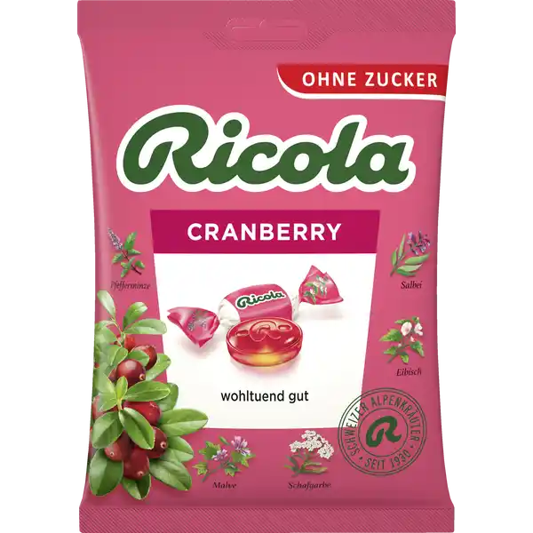 Cranberry Bonbons zuckerfrei 75g