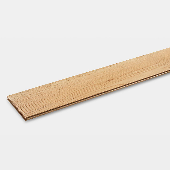 Parquet massif à coller Laholm 2 M en chêne verni naturel