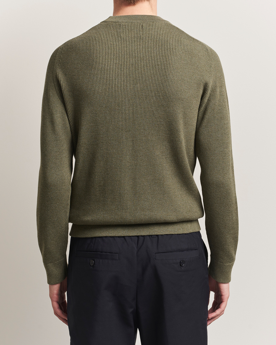 NN07 Kevin Cotton Knitted Sweater Capers Green