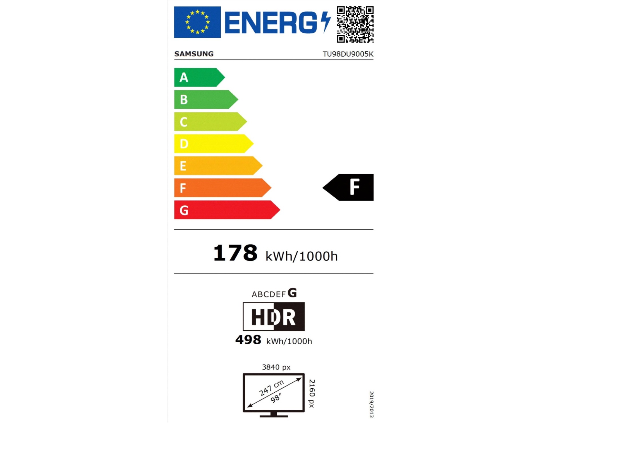TV SAMSUNG TU98DU9005KXXC (4K SMART 98\