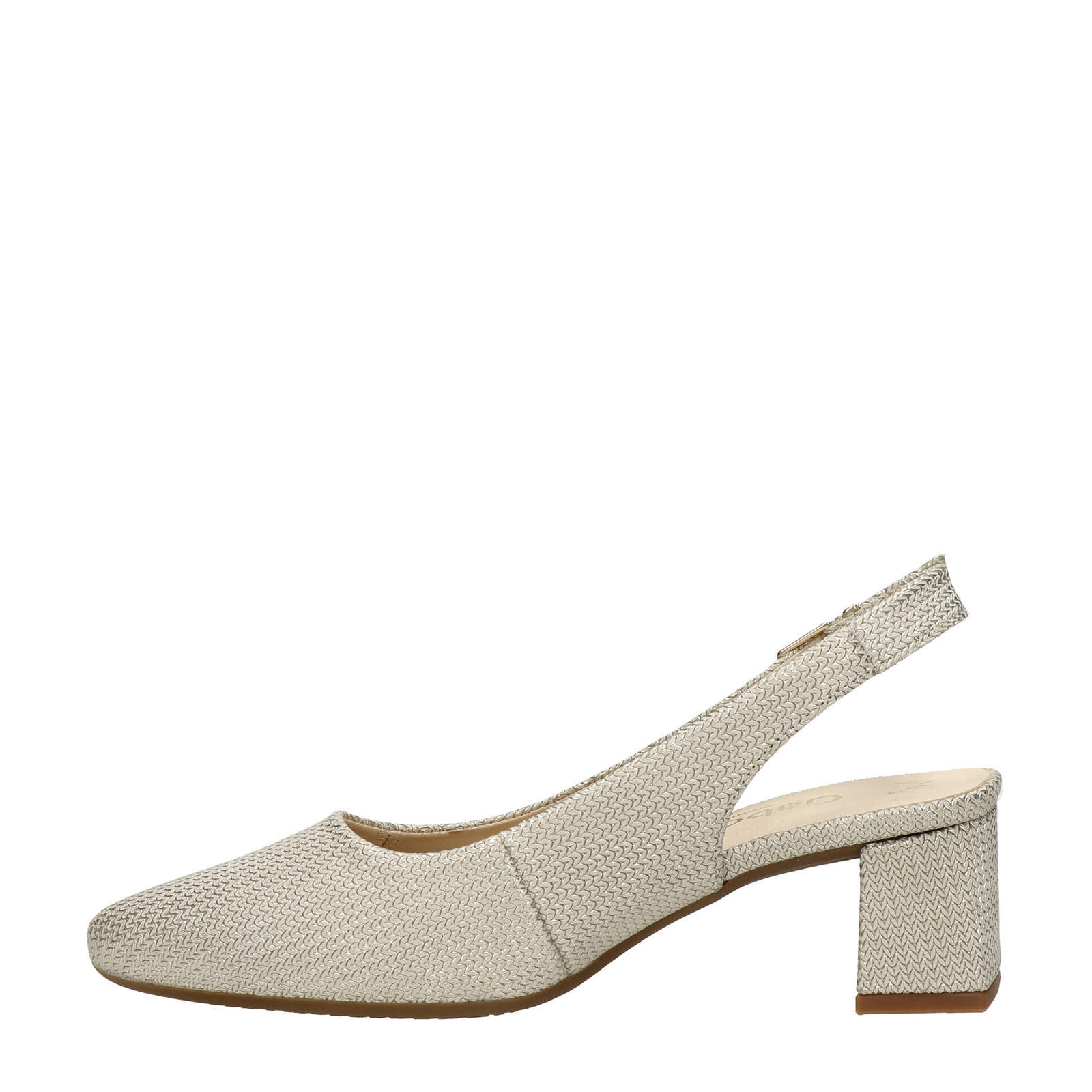Gabor leren slingback pumps goud