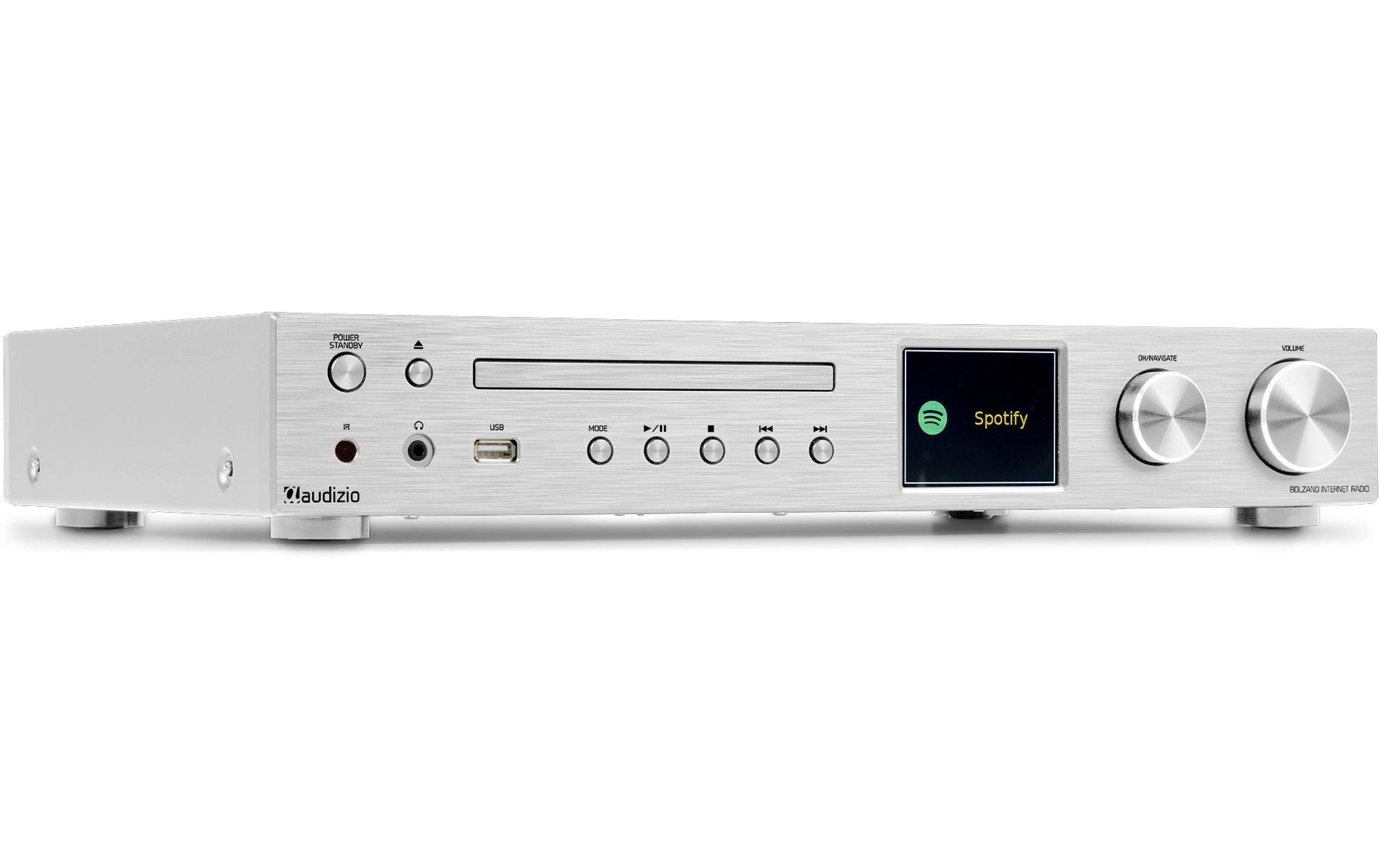 Internet Radio Bolzano Aluminium<br>Radio mit Verstärker und DAB+/CD
