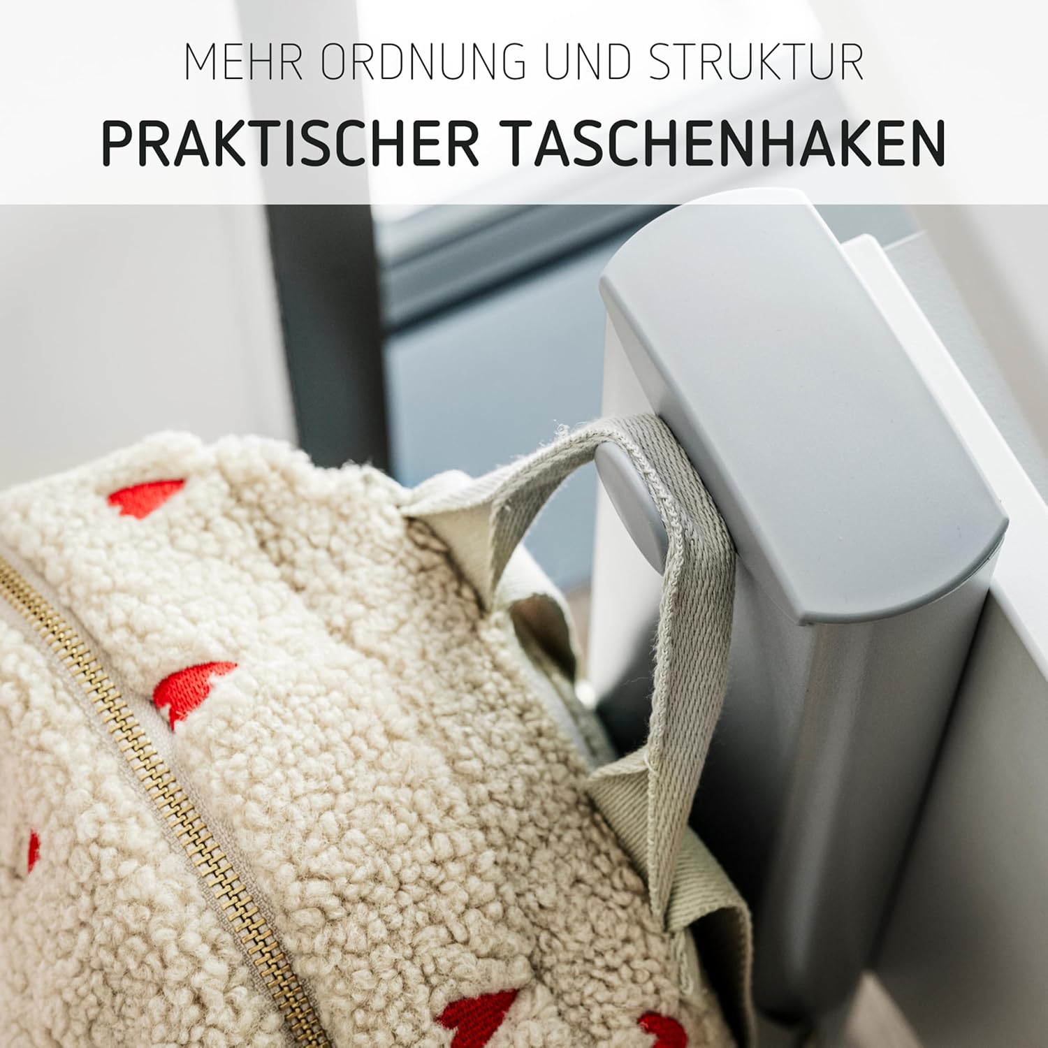 Moll Sprinter CP Kinderschreibtisch höhenverstellbar | mitwachsend, ergonomisch & neigbar für aufrechtes Sitzen | ideal für Schulkinder | Schreibtisch weiß optional mit Schublade | Made in Germany
