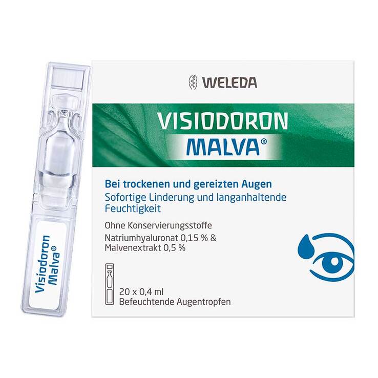 Visiodoron Malva Augentropfen in Monodosen, 20X0.4 ml