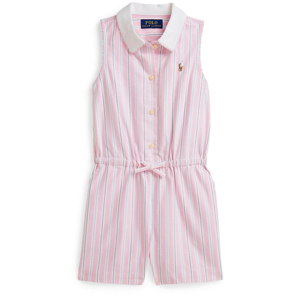 Køb Polo Ralph Lauren 169 Pink Blue Multi Romper