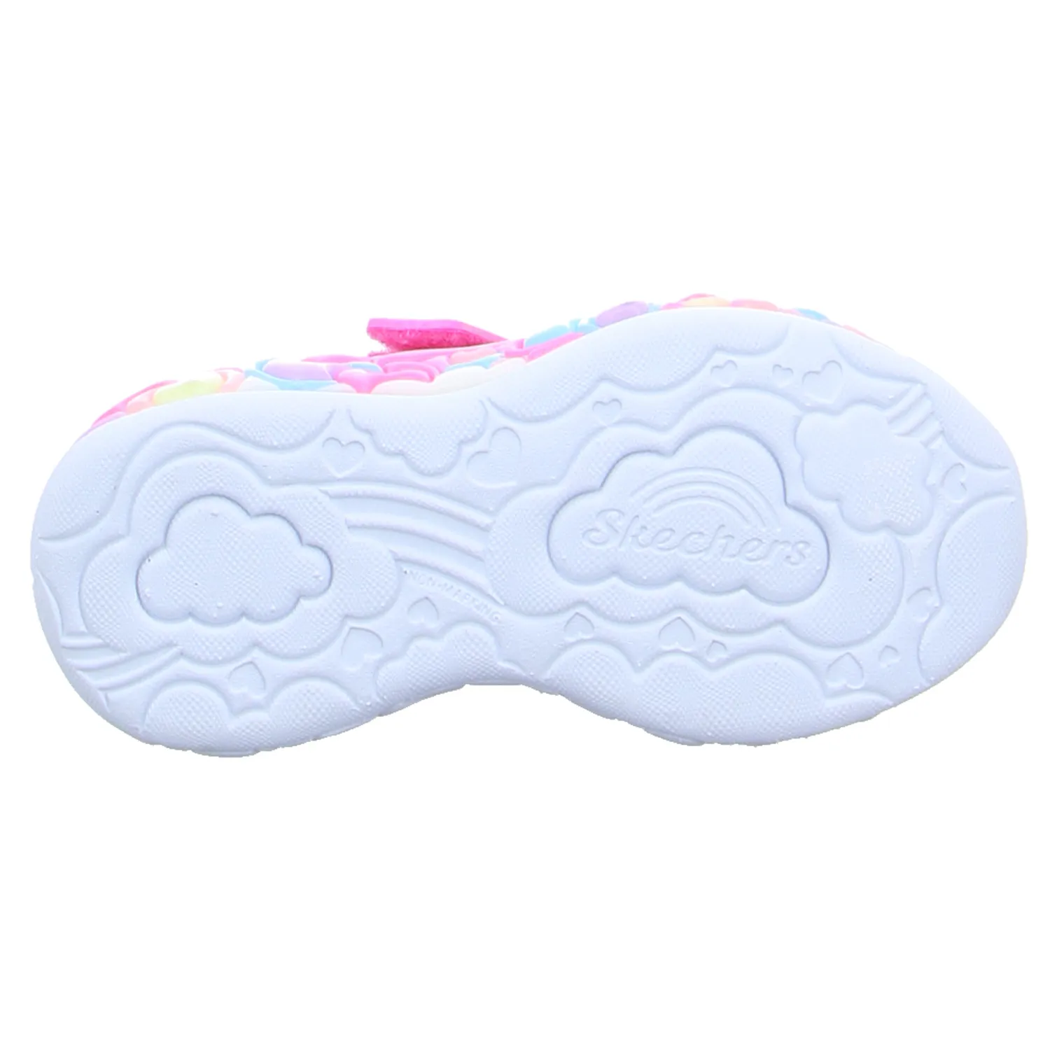 SKECHERS Kleinkinder-Halbschuh Klett Pink Synthetik  Sneaker