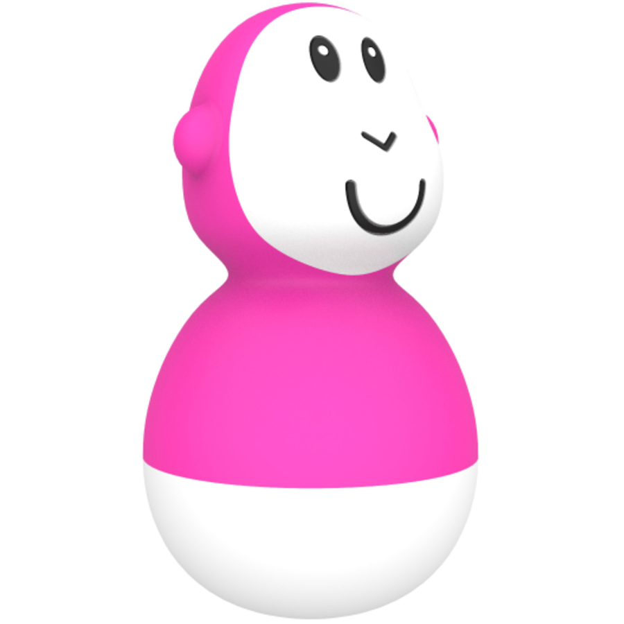 MATCHSTICK MONKEY™ Wackelfiguren, Badezeit pink + grau