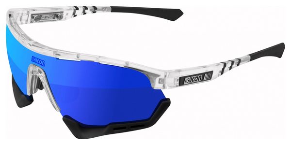 Scicon Sports Aerotech SCN PP XXL Lunettes De Soleil De Performance Sportive (Multimirror Bleu Scnpp/Briller)
