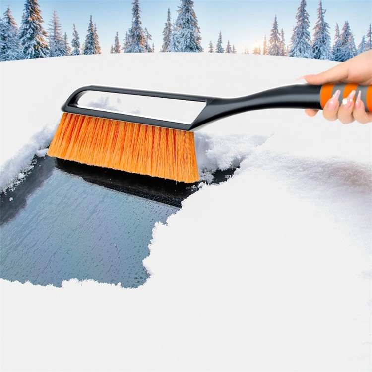 (67cm) 2in1 Scheiben Eiskratzer Auto Dach Besen Schneeräumer - Schwarz / Blau