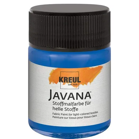 KREUL Javana Stoffmalfarbe für helle Stoffe Royalblau 50 ml